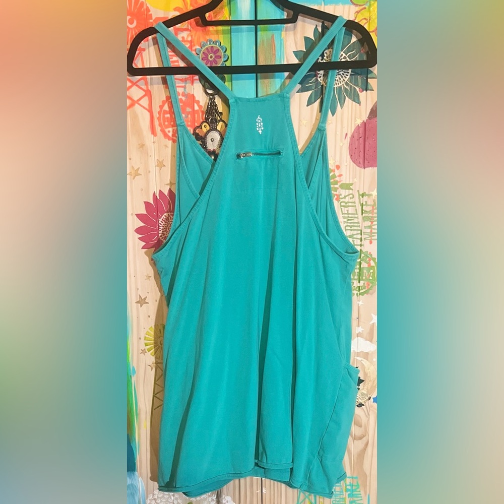 Free People Hot Shot Mini Dress in Mint - Picture 2 of 7